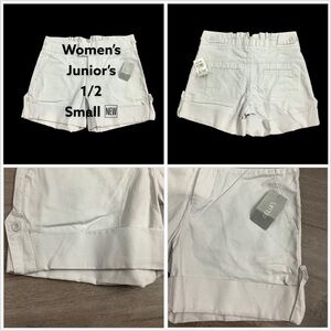 Women's deLiA's Jeans 1 2 XS Chino Khakis Shorts Stone Stretch Active Rolled Hem